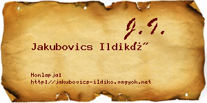 Jakubovics Ildikó névjegykártya